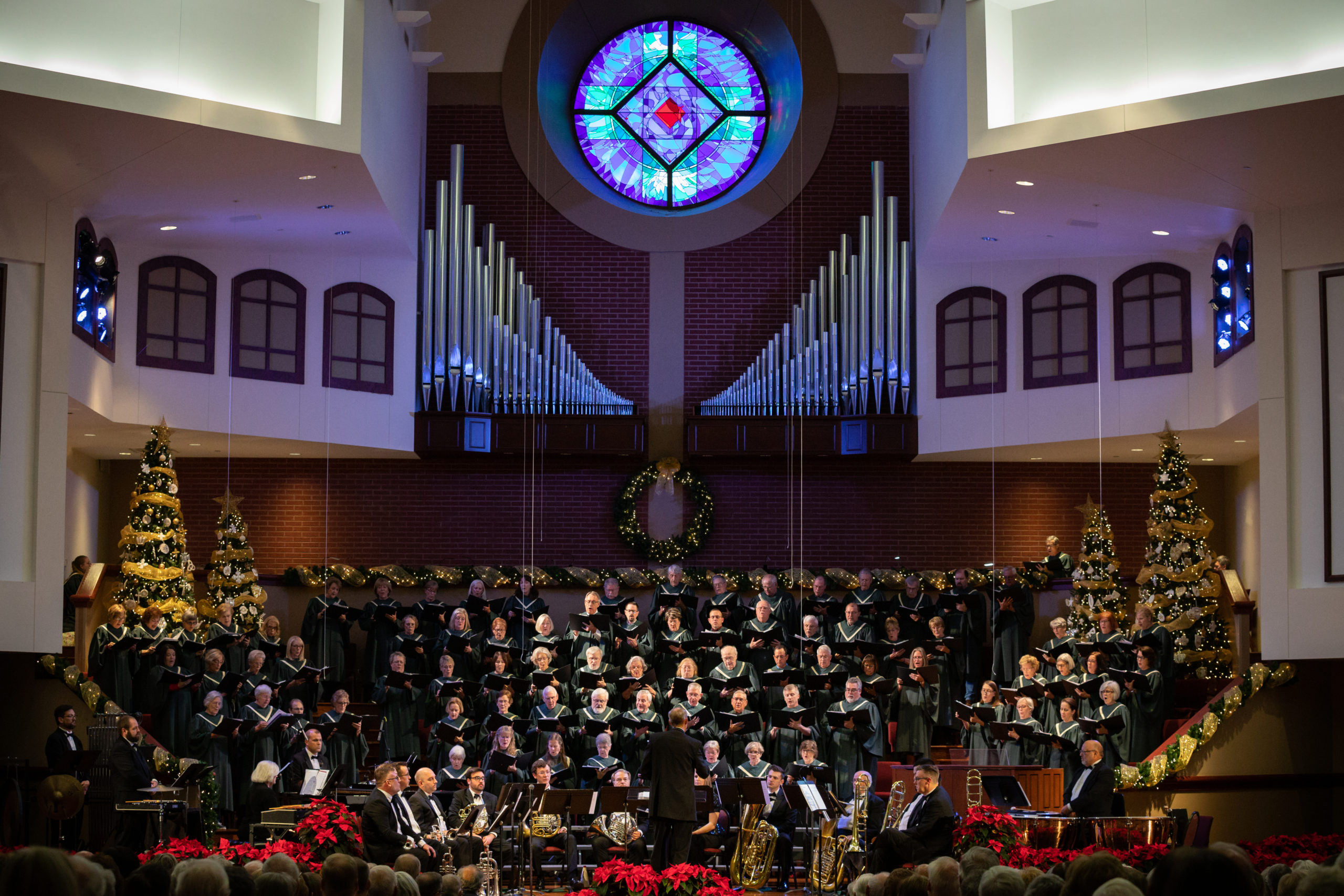 choir singing at christmas